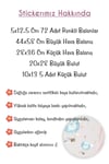 Soft Renklerde Uçan Balonlar Seti Çocuk Bebek Odası Sticker Seti