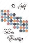 Suluboya Desenli Koyu Renkli Puantiye Çocuk Odası Duvar Sticker