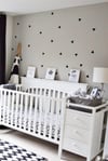 Üçgen Şekilli Siyah Çocuk Bebek Odası Duvar Sticker