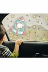 Uzay Mekiğinde Sevimli Ayıcık Araba Camı Sticker-çocuklar Için Yolculuk Stickerı