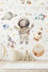 Uzay Temalı Duvar Sticker Seti 165 Parça – Astronot, Roket, Gezegen Çocuk Odası Duvar | Büyük Boy