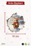 Yeni Yıl Temalı Mini Sticker Priz Sticker Yılbaşı Yeni Yıl Mini Boy Sticker