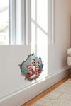 Yeni Yıl Temalı Mini Sticker Priz Sticker Yılbaşı Yeni Yıl Mini Boy Sticker