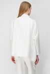 Dik Yaka Oversize Keten Ceket