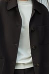Dıştan Cepli Oversize Ceket