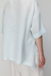 Düşük Kol Oversize Keten Bluz