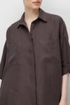 Düşük Kol Oversize Keten Bluz