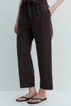 Elastan Kemerli Bağcıklı Pantolon
