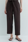 Elastan Kemerli Bağcıklı Pantolon