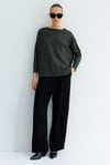 Kayık Yaka Oversize Triko