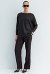 Kayık Yaka Oversize Triko