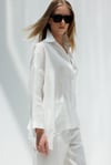 Oversize Cepli Keten Ceket