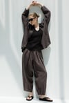 Oversize Cepli Keten Ceket