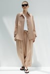 Oversize Cepli Keten Ceket