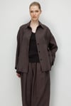 Oversize Cepli Keten Ceket