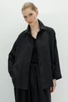 Oversize Cepli Keten Ceket