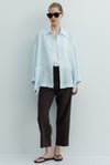 Oversize Cepli Keten Ceket