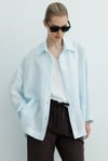 Oversize Cepli Keten Ceket
