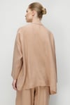 Oversize Cepli Keten Ceket