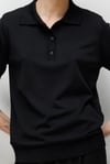 Polo Yaka Düğmeli Yarım Kol Triko