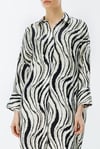 Zebra Desen Gömlek Elbise