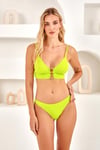 BİKİNİADASEALapieno 4209 HALKA DETAYLI CROP BİKİNİ