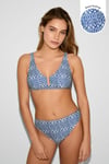 BİKİNİKOMKom BENIH SAKS RETRO DESEN TOPARLAYICI BİKİNİ