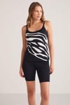 MAYOKOMKom FEGYEN ZEBRA DESENLİ TAYTLI TANKİNİ
