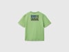  Benetton Erkek Çocuk Slogan Baskılı T-Shirt 