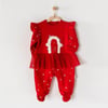 Andywawa Ac23305 Bebek Tulum Romper Happy New Year