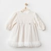Andywawa AC26136 Wawa Exclusive Elbise Ekru