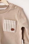 Andywawa Bebek Tinny's Sheeps Alt Üst Takım Bej AC26160