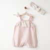 Andywawa Lovely Day Bebek Müslin Saç Bandı Tulum Takım AC26618
