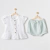 BEBEK TAKIM 2 PCS SET LOVE FAMILY MUSLIN