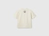 Benetton Erkek Çocuk Logo Baskı Detaylı Oversize T-Shirt 