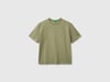 Benetton Erkek Çocuk Logo Baskı Detaylı Oversize T-Shirt 