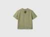 Benetton Erkek Çocuk Logo Baskı Detaylı Oversize T-Shirt 
