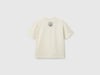 Benetton Erkek Çocuk Logo Baskı Detaylı Oversize T-Shirt 