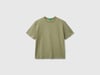 Benetton Erkek Çocuk Logo Baskı Detaylı Oversize T-Shirt 