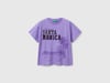 Benetton Kız Çocuk Önü Payet İşlemeli Baskılı T-Shirt 