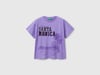 Benetton Kız Çocuk Önü Payet İşlemeli Baskılı T-Shirt 