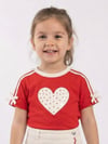 Escabel Kız Çocuk Kalp Detaylı T-shirt 36219