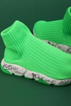 Katia&Bony Derby Socks Kıds Shoes Neon Green