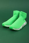 Katia&Bony Derby Socks Kıds Shoes Neon Green
