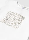 Kız Bebek Krem Tshirt-kısa Kol Basıc