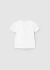 Kız Bebek Krem Tshirt-kısa Kol Basıc