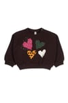 Kız Çocuk Siyah Sweatshirt