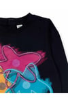 Kız Çocuk Siyah T-shirt Uzun Kollu