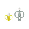 Matchstick Monkey Banana-Silikon Diş Kaşıyıcı Hediye Seti / Mint yesili