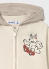 Mayoral Bej Erkek Bebek Fermuarlı Kapüşonlu Sweat Hırka 2428